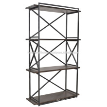 Industrial metal wood 3 tier Book shelf